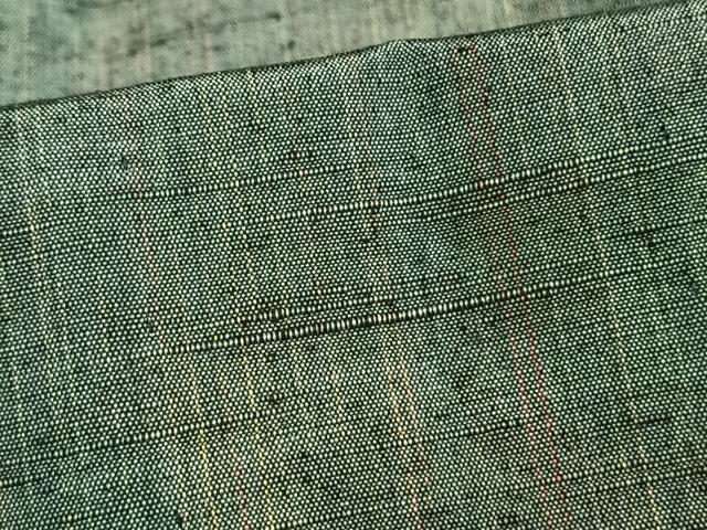 平和屋着物▽上質な紬 単衣 霞文 正絹 逸品 AAAV2647fy