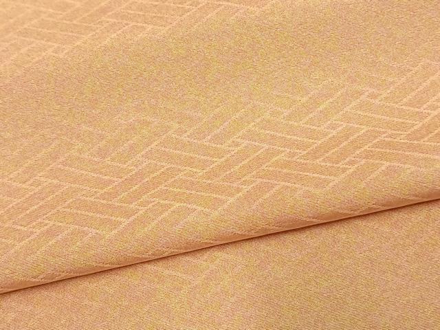 平和屋着物▽上質な小紋 単衣 檜垣地紋 正絹 逸品 AAAV2654fy