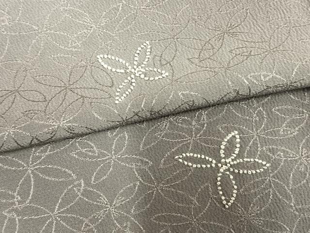 平和屋着物▽訪問着 単衣 中国三大刺繍 相良刺繍 舞花文 正絹 逸品 AAAV2668fy
