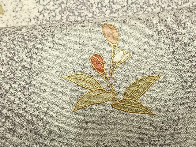 平和屋着物▽訪問着 単衣 草花文 金彩 そごう百貨店扱い 正絹 逸品 AAAV2705fy