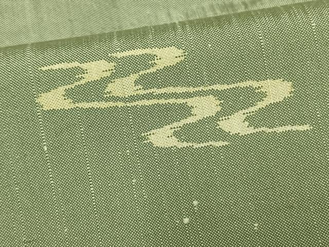 平和屋着物▽上質な紬 単衣 琉球絣 正絹 逸品 AAAV2725fy