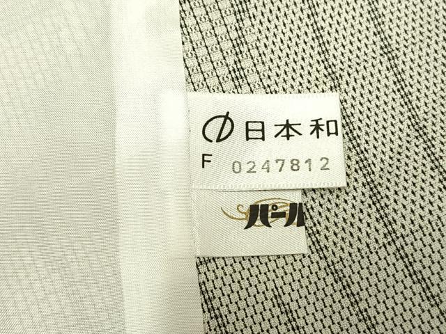 平和屋着物▽お召 単衣 源氏香 正絹 逸品 AAAV2745fy