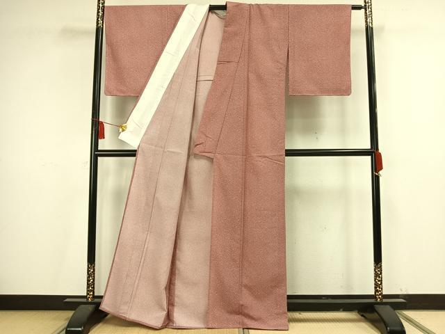 平和屋着物▽江戸小紋 単衣 箔散らし文様 洗える着物 未使用 AAAV2761fy