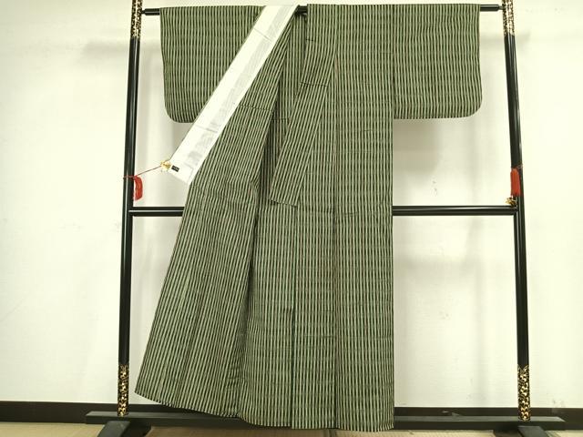 平和屋着物▽紬 単衣 立涌文 高島屋扱い ウール AAAV2785fy