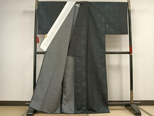 平和屋着物▽小紋 単衣 花尽くし AAAV2808fy