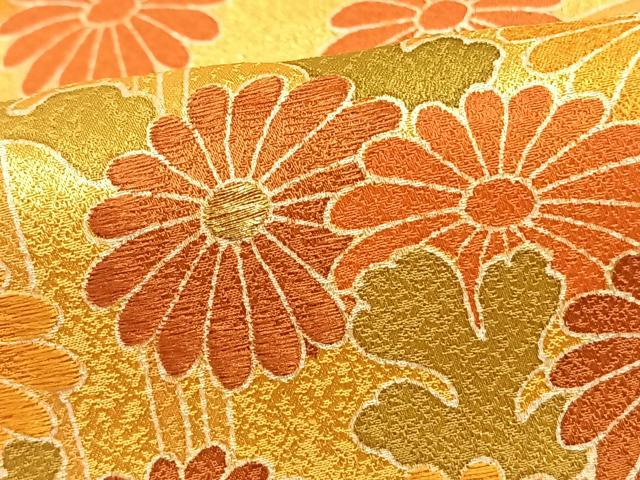 平和屋着物▽訪問着 単衣 草花文 金糸 正絹 逸品 未使用 AAAV2815fy