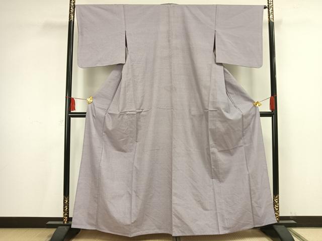 平和屋着物▽塩沢紬 単衣 蚊絣 正絹 逸品 AAAV2832fy