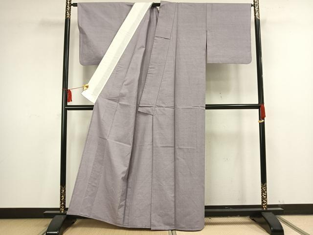 平和屋着物▽塩沢紬 単衣 蚊絣 正絹 逸品 AAAV2832fy