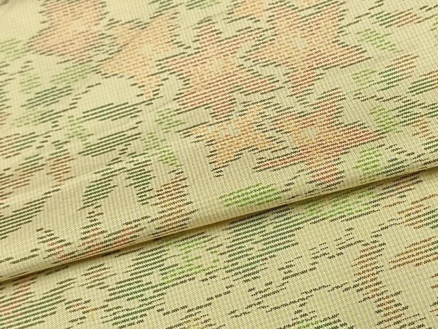 平和屋着物▽本場大島紬 単衣 草花文 正絹 逸品 AAAV2855fy