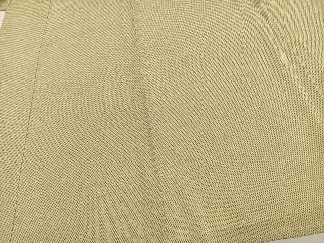 平和屋着物▽白鷹お召 単衣 蚊絣 正絹 逸品 AAAV2868fy
