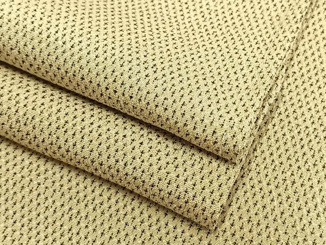 平和屋着物▽白鷹お召 単衣 蚊絣 正絹 逸品 AAAV2868fy