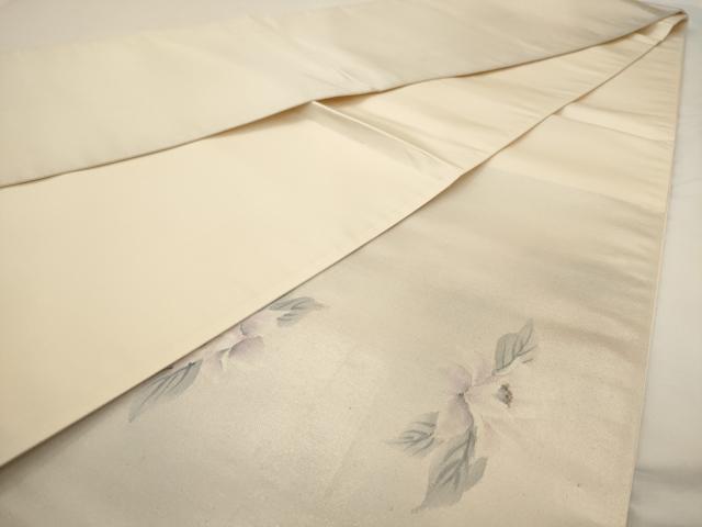 平和屋着物◎太鼓柄袋帯 手描き 草花文 正絹 逸品 AAAV3176dt