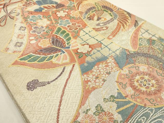 平和屋着物◎九百佐賀錦 六通柄袋帯 織匠宝文 正絹 逸品 AAAV3298sx