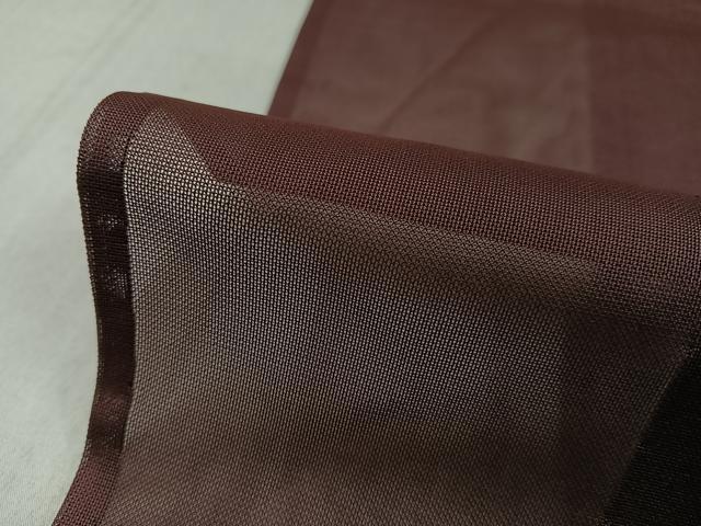 平和屋着物*夏物 色無地 紗 煤竹色 交織 逸品 AAAV4423ph