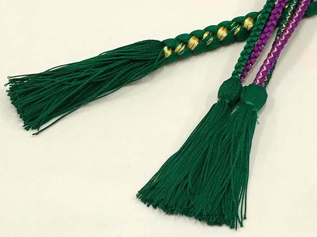平和屋着物●和装小物 振袖用帯締め 装飾 つまみ細工 飾り玉 パール レース 金糸 撚り房 逸品 未使用 AAAV5898ay