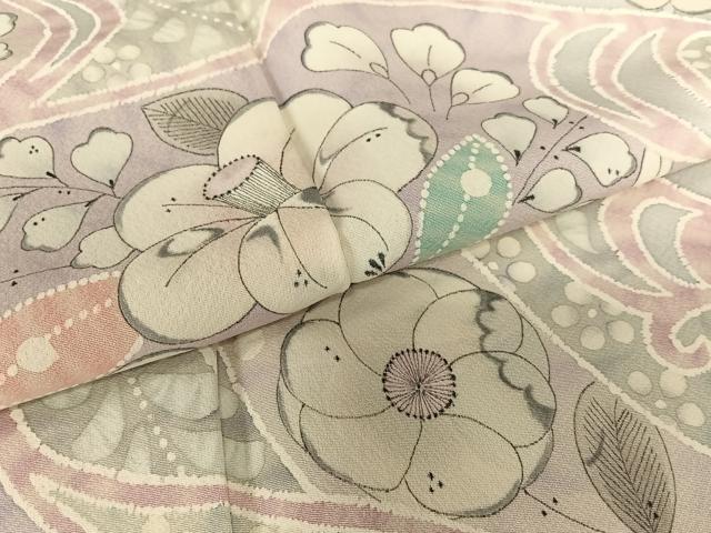 平和屋着物●英王室献上友禅作家 木下勝功 訪問着 辻が花 手描き 正絹 逸品 AAAV7069zg