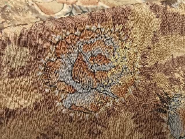 平和屋着物●上質な小紋 草花文 金彩 正絹 逸品 AAAV7072zg