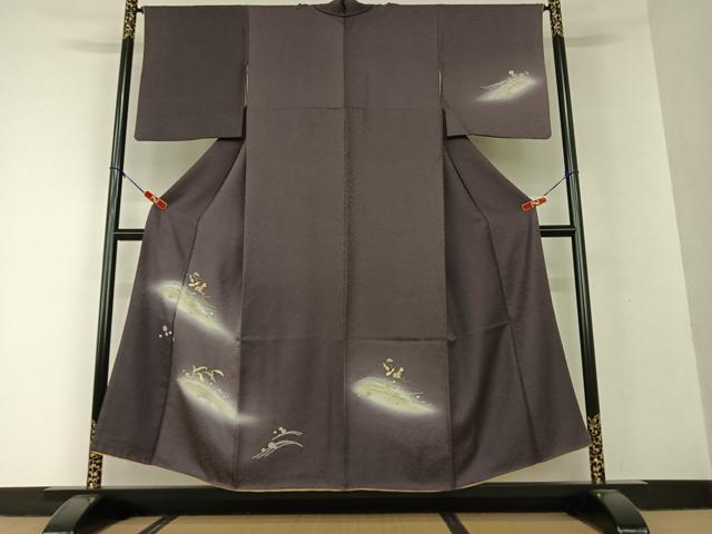 平和屋着物●訪問着 駒刺繍 立波文 瓢箪 暈し染め 金銀彩 正絹 逸品 AAAV7078zg