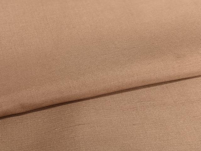平和屋着物●上質な紬 色無地 ときがら茶色 正絹 逸品 AAAV7111zg