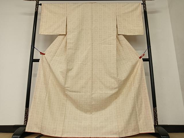 平和屋着物●上質な紬 舞花文 正絹 逸品 未使用 AAAV7136zg