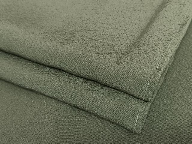 平和屋着物●上質な色無地 利休色 正絹 逸品 未使用 AAAV7162zg