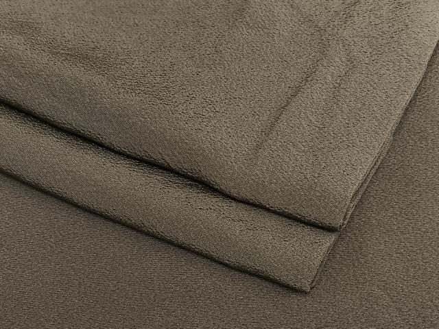 平和屋着物●上質な色無地 生壁色 正絹 逸品 AAAV7170zg