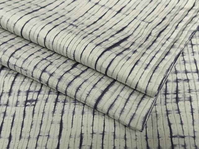 平和屋着物●本場大島紬 大島しぼり 縞 正絹 逸品 AAAV7217zg