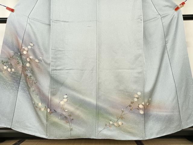 平和屋着物●訪問着 手描き 花籬文 暈し染め 金彩 正絹 逸品 AAAV7256zg