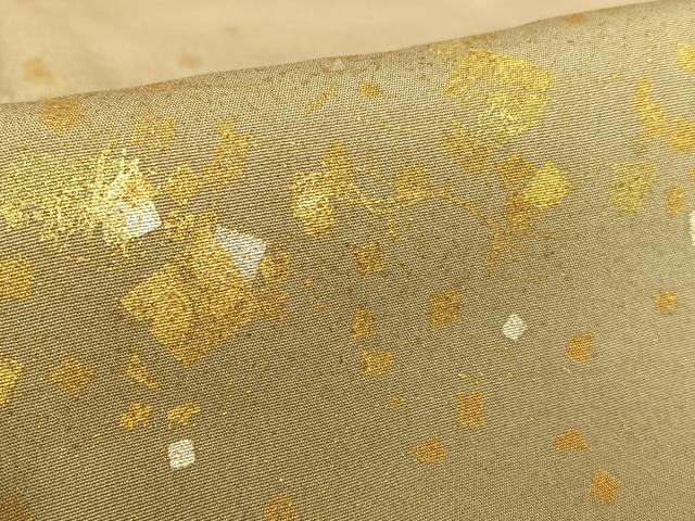 平和屋着物●訪問着 箔散らし 暈し染め 金銀彩 正絹 逸品 AAAV7399zg