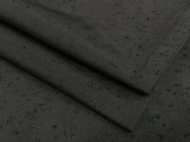 平和屋着物●男性 紬 アンサンブル 色無地 黒紅色 正絹 逸品 AAAV7406zg