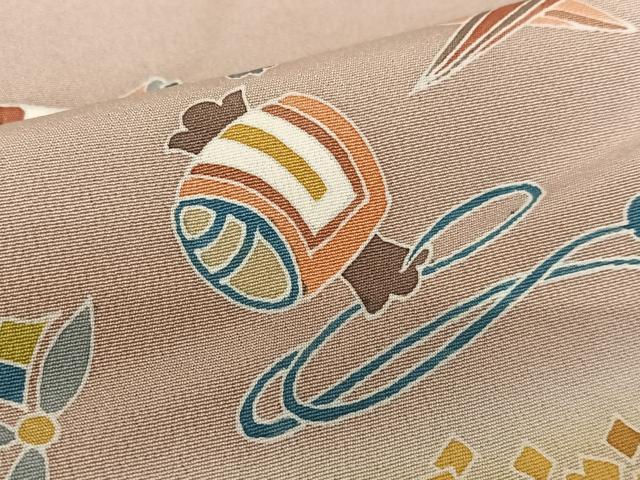 平和屋着物●本加賀友禅作家 鶴見保次 色留訪問着 宝尽くし松文 暈し染め さが美扱い 正絹 逸品 AAAV7416zg