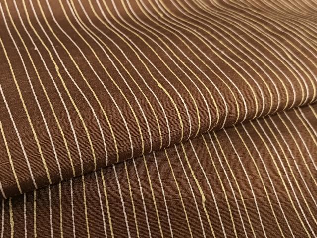 平和屋着物●上質な紬 縞 正絹 逸品 AAAV7454zg