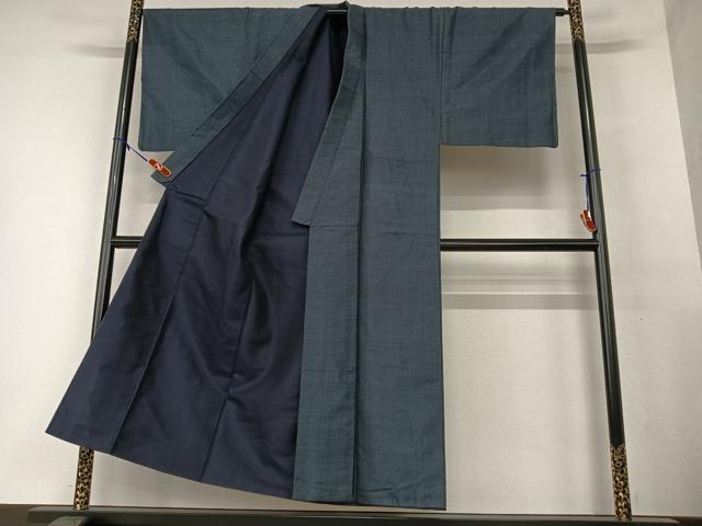 平和屋着物●男性 本場大島紬 アンサンブル 亀甲絣 正絹 逸品 AAAV7479zg