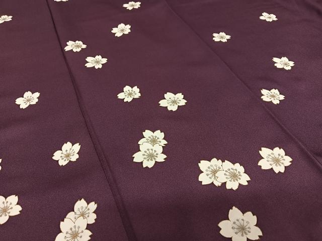 平和屋着物●二代目清次郎 手描き 訪問着 舞桜 金彩 正絹 逸品 AAAV7510zg