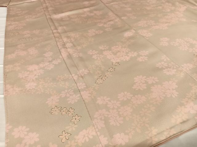平和屋着物●上質な小紋 手描き 舞花文 正絹 逸品 AAAV7513zg
