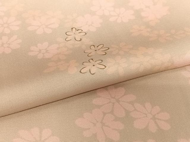 平和屋着物●上質な小紋 手描き 舞花文 正絹 逸品 AAAV7513zg