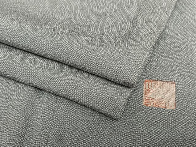 平和屋着物●江戸小紋 作家物 鮫小紋柄 正絹 逸品 AAAV7545zg