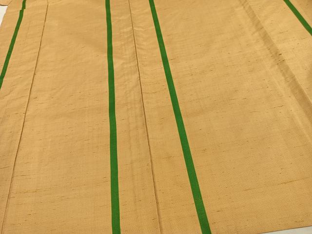 平和屋着物▽上質な紬 単衣 縞 正絹 逸品 未使用 AAAV8328fy