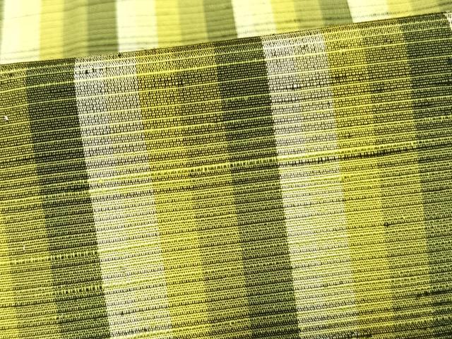 平和屋着物▽上質な紬 単衣 縞 正絹 逸品 AAAV8333fy