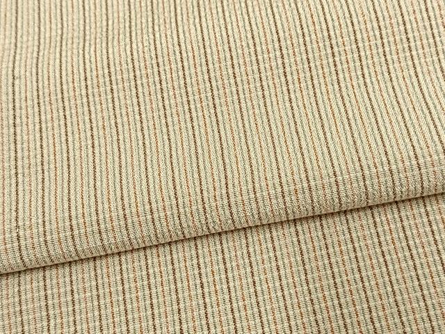 平和屋着物▽お召 単衣 縞 正絹 逸品 AAAV8380fy
