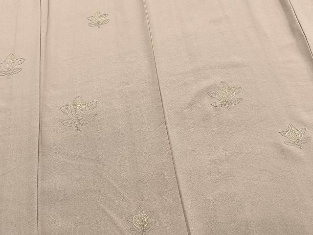 平和屋着物▽訪問着 単衣 総刺繍 中国三大刺繍 相良刺繍 草花文 正絹 逸品 AAAV8409fy