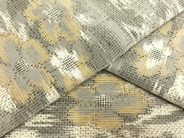 平和屋着物▽上質な紬 単衣 舞花文 正絹 逸品 AAAV8426fy