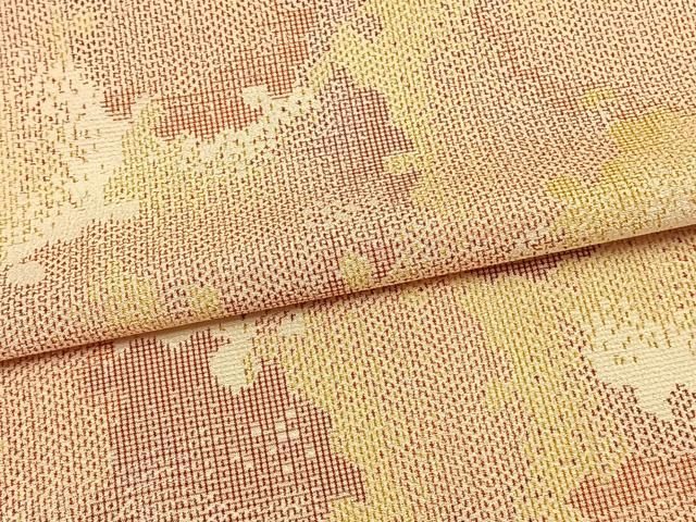 平和屋着物▽お召 単衣 雪輪文 正絹 逸品 AAAV8428fy