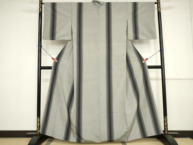 平和屋着物●上質な紬 間道 正絹 逸品 AAAV8904ma