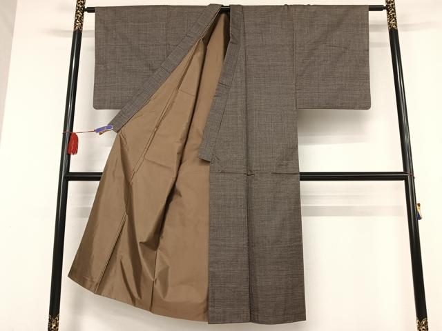 平和屋着物●男性 本場大島紬 アンサンブル 120亀甲 総詰 正絹 逸品 AAAV9070np