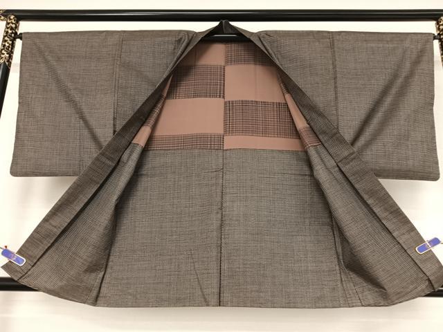 平和屋着物●男性 本場大島紬 アンサンブル 120亀甲 総詰 正絹 逸品 AAAV9070np