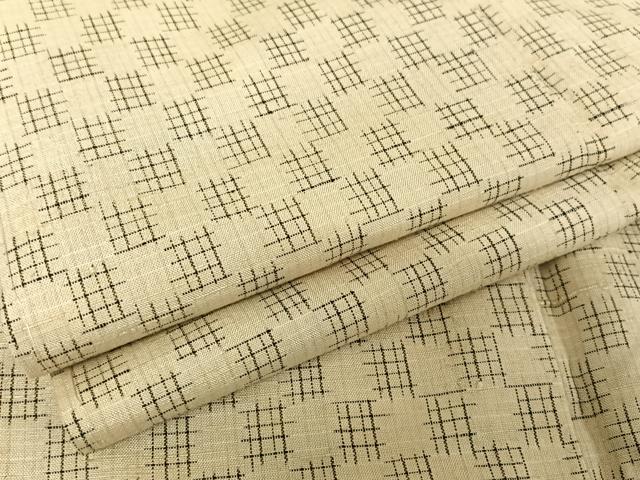平和屋着物●上質な紬 網目文 正絹 逸品 AAAV9084np