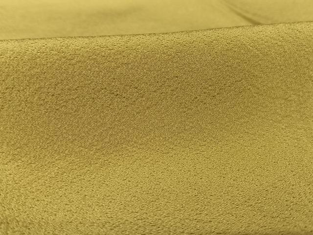 平和屋着物●上質な色無地 青朽葉色 正絹 逸品 AAAV9168np