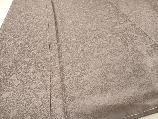 平和屋着物●上質な色無地 花唐草地紋 紫苑色 正絹 逸品 未使用 AAAV9177np