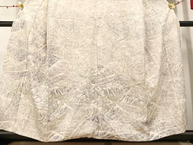 平和屋着物●訪問着 生紬 先導 正絹 逸品 AAAV9393ph